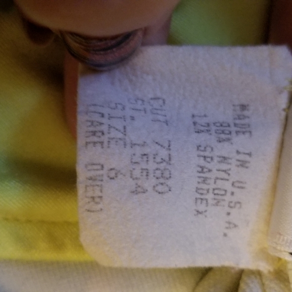 Ujena 1Piece Swim Suit Yellow sz 6 - Picture 3 of 4